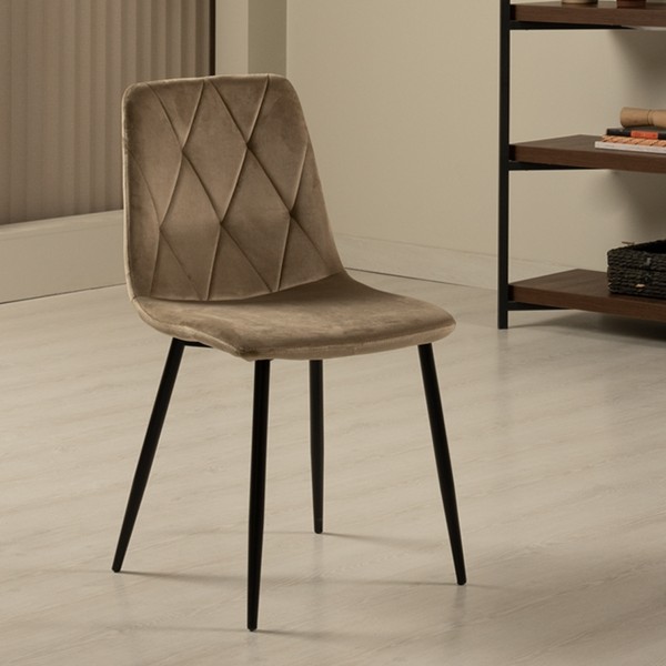 Angle Dining Chair Beige