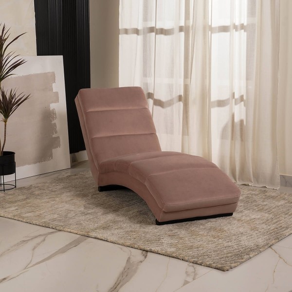 Slinky Chaise Lounge Dusty Rose