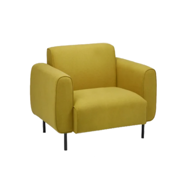 Polina 1 Seater Sofa Yellow