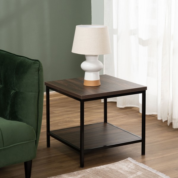 Toby End Table Brown/Black