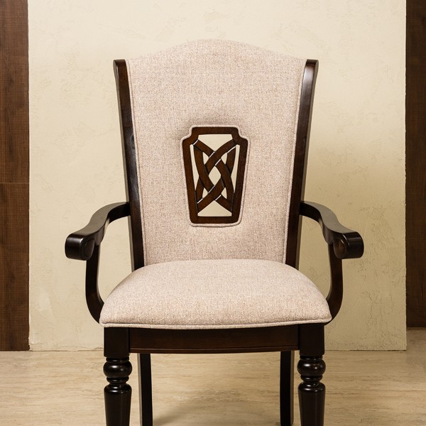 Victory Arm Dining Chair Beige
