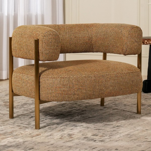 Rossa 1 Seater Sofa Golden