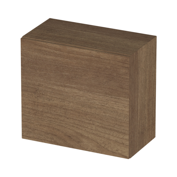 Infinity Cube 1 Door Cabinet Walnut