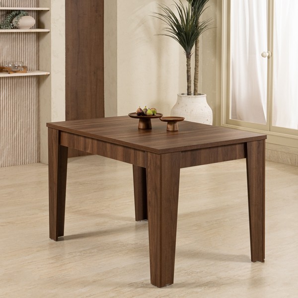 Alpha 4 Seater Dining Table Brown