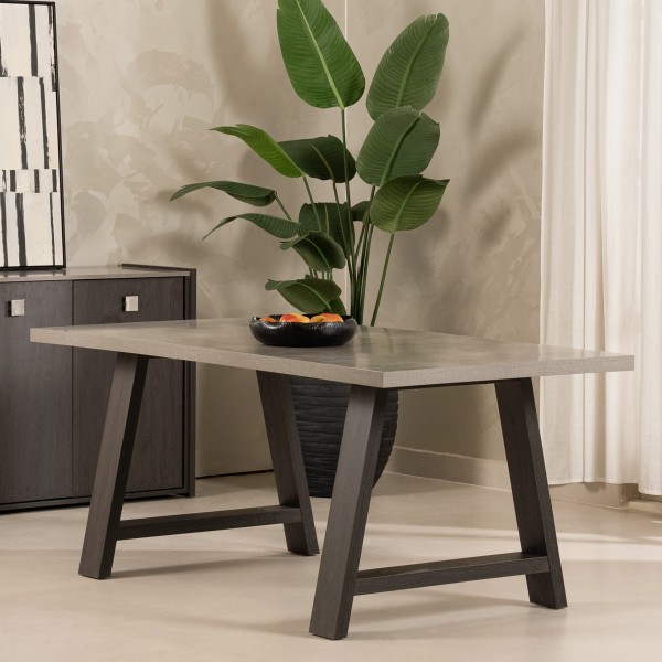 Bella 6 Seater Dining Table Concrete