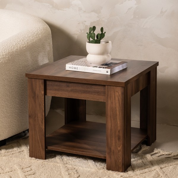 Alpha End Table Brown