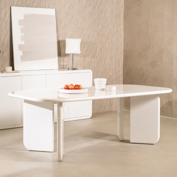 Carla 6 Seater Dining Table White