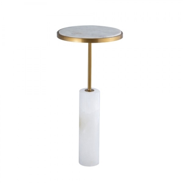 Erin Small Side Table Marble White