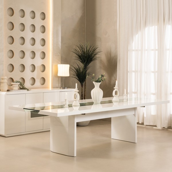 Bianca 10 Seater Dining Table White