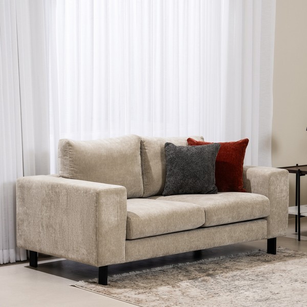 Genova 2 Seater Sofa Light Brown