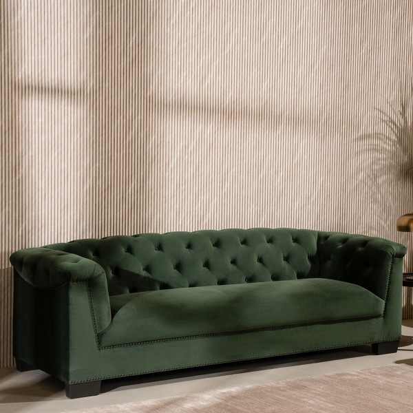 Scarlet 3 Seater Sofa Green