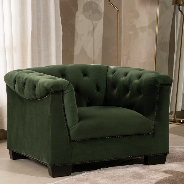 Scarlet 1 Seater Sofa Green