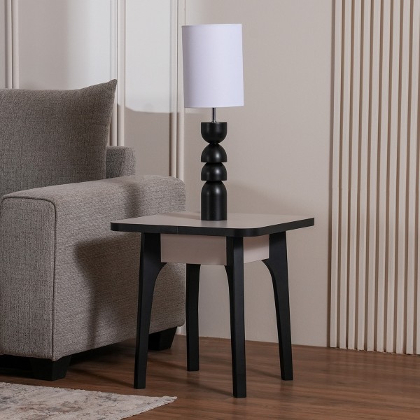Eyfel Side Table White/Grey