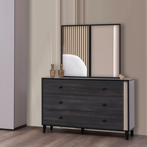 Eyfel Dresser with Mirror White