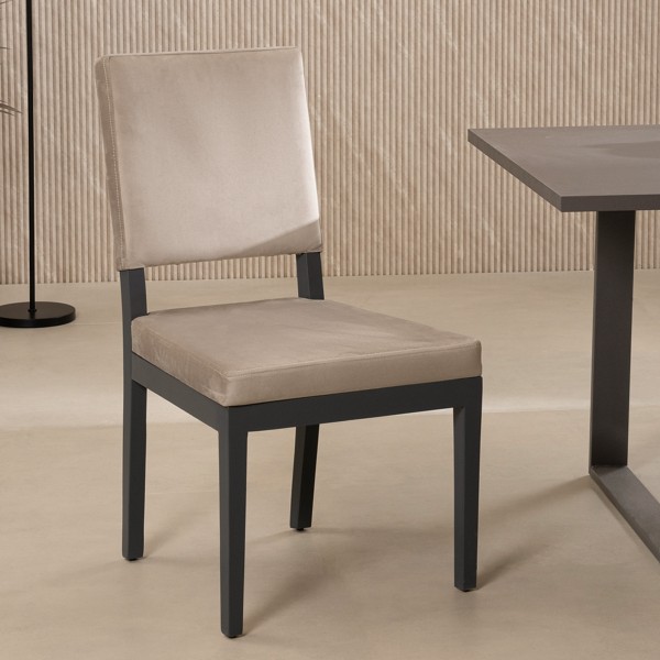 New Kalii Dining Chair Taupe/Black