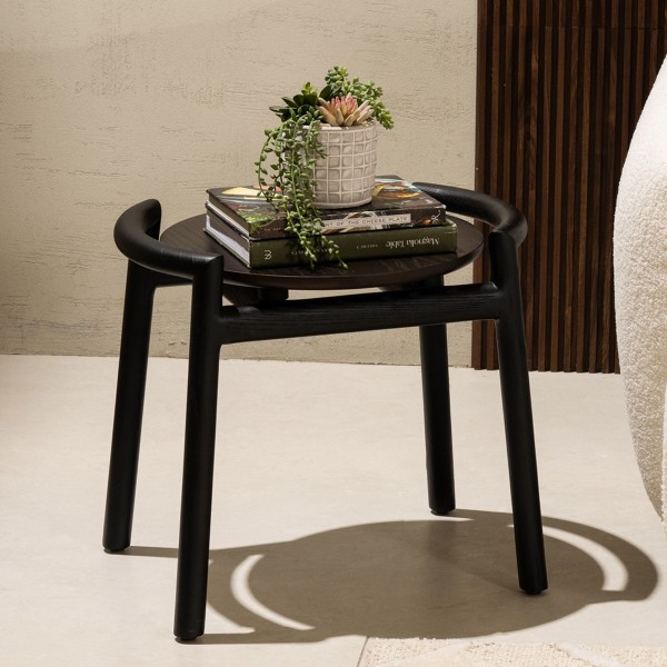 Rossana End Table Brown/Black
