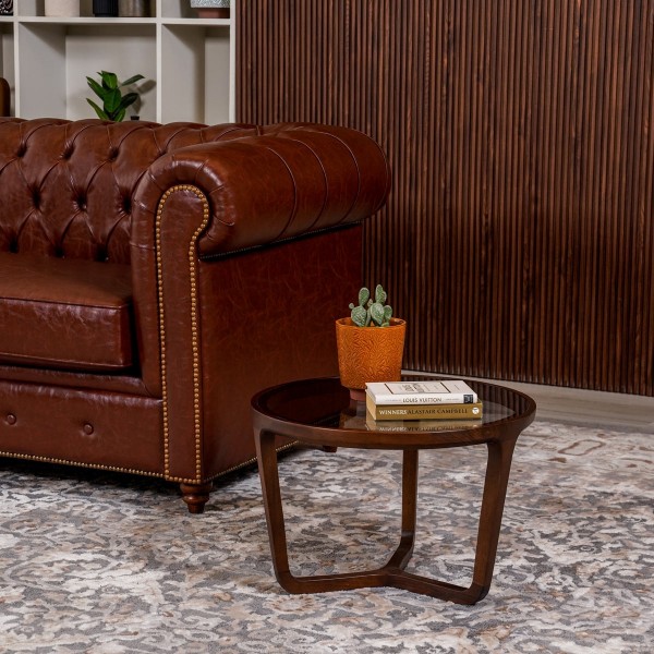 Trio Round Coffee Table Brown