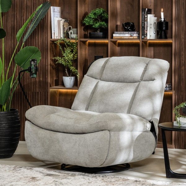 Brenda Manual Recliner Light Grey