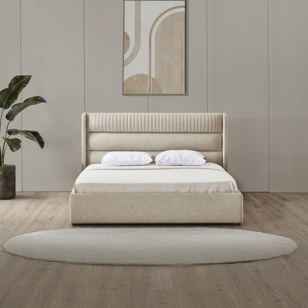 Barsa 160x200 Bed Beige