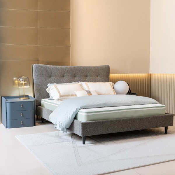 Connor 160x200 Bed Light Brown