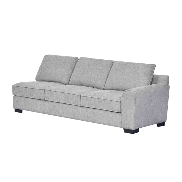 Drew 3 Seater Right Arm Sofa Light Grey