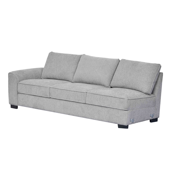 Drew 3 Seater Left Arm Sofa Light Grey