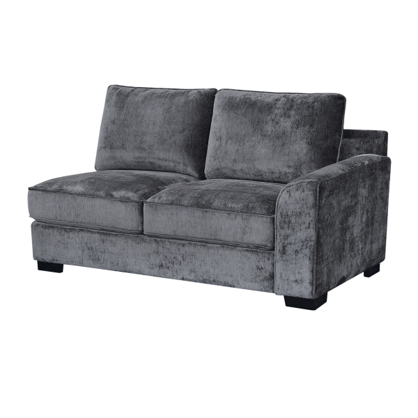Drew 2 Seater Right Arm Sofa Dark Grey