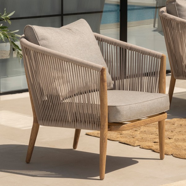 Como Garden Single Sofa Natural