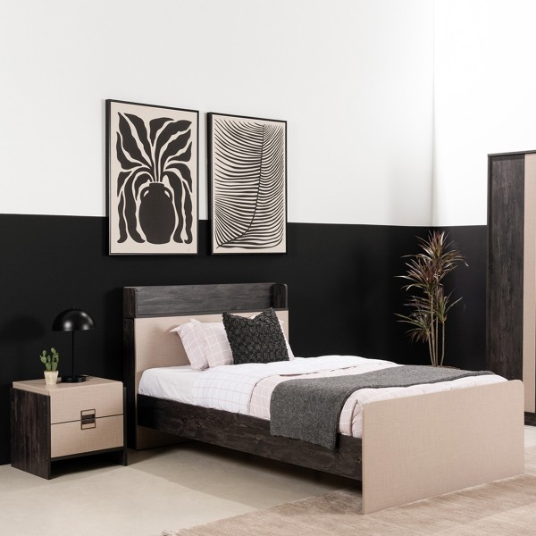Vision 90X200 Kids Bed Tuvalu/Beige
