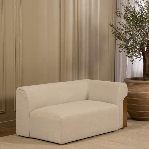 Lana 2 Seater Right Arm Diwaniya Beige