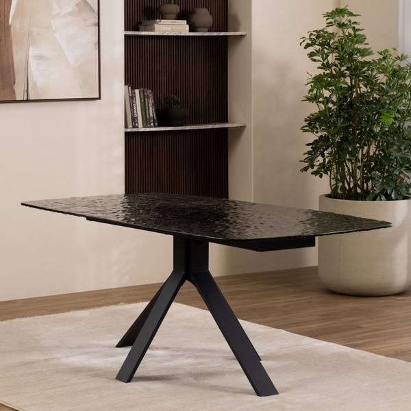 Nora 8 Seater Dining Table Dark Grey
