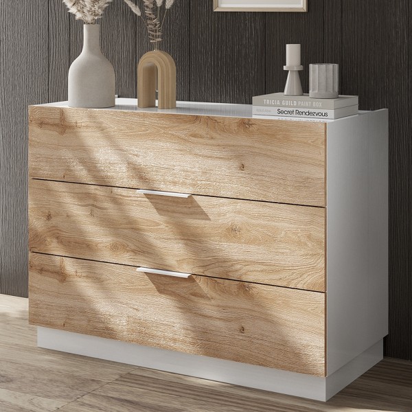 New Start Dresser White/Oak