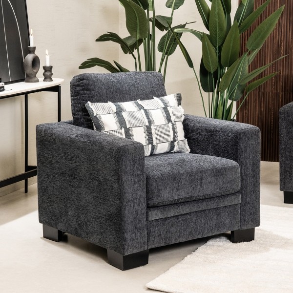 Alfred 1 Seater Sofa Dark Grey