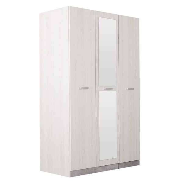 Kendra Jr. 3-Door Kids Wardrobe Light Oak/Cement