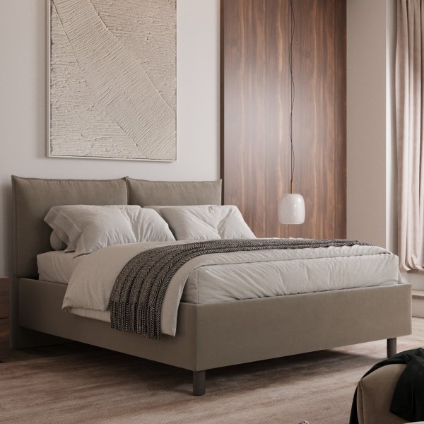 Sandy 160X200 Bed Sand Velvet