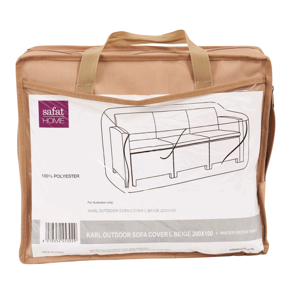 Karl Outdoor Sofa Cover Light Beige 200X100 cm