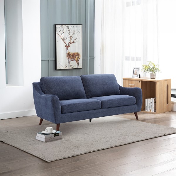 London 3 Seater Sofa Blue