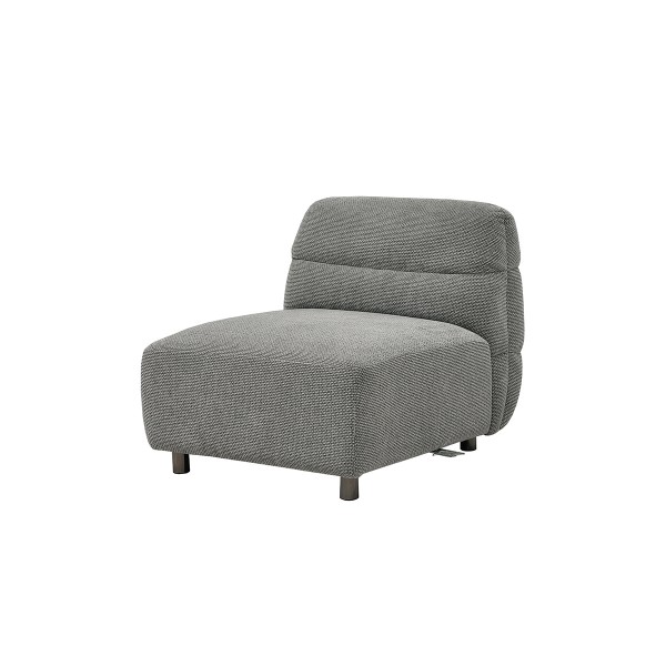 Nile 1-Seater Armless Sofa Grey