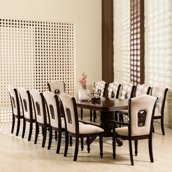 Victory 12+1 Dining Set Brown