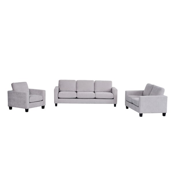 Crimson 3+2+1 Seater Sofa Set Grey