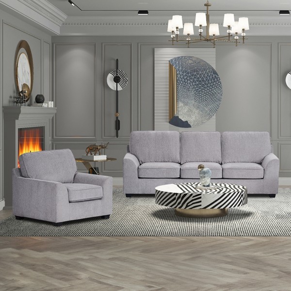 Casella 3+2+1 Seater Sofa Set Grey