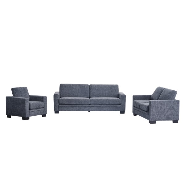 Alfred 3+2+1 Seater Sofa Set Dark Grey