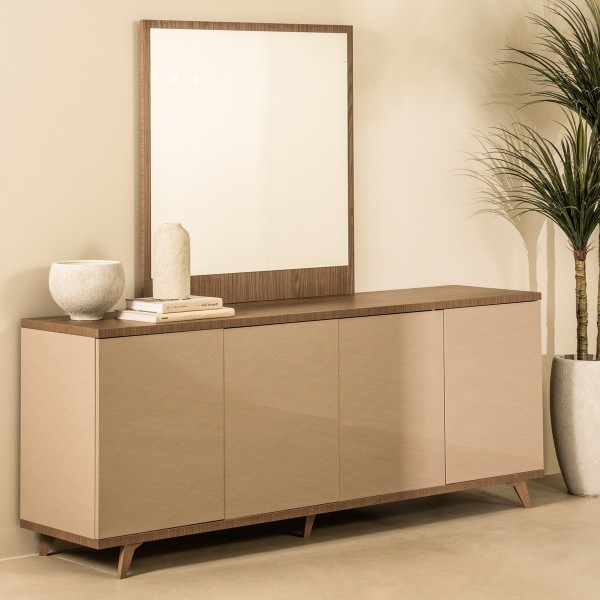 Milano Buffet with Mirror Brown