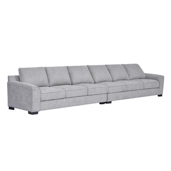 Drew 6 Seater Diwaniya Sofa Light Grey