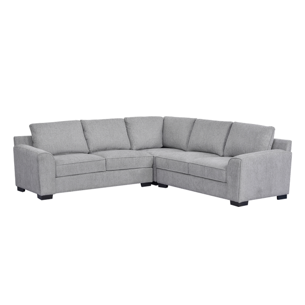 Drew 5 Seater Corner Sofa Light Grey