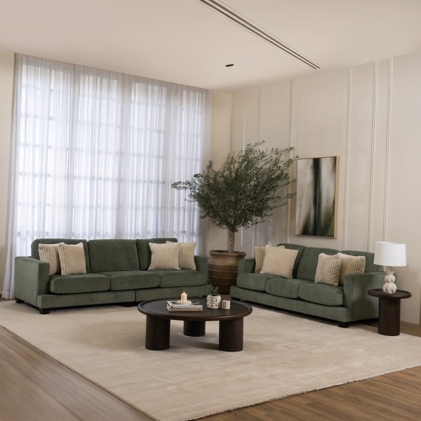 April 4+3+1 Seater Sofa Set Green