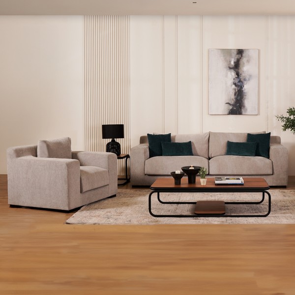 Dalton 3+2+1 Seater Sofa Set Grey