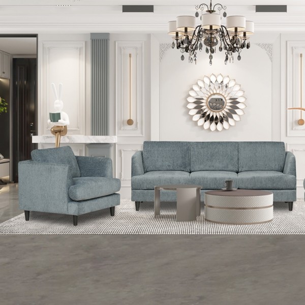 Norya 3+2+1 Seater Sofa Set Dark Grey