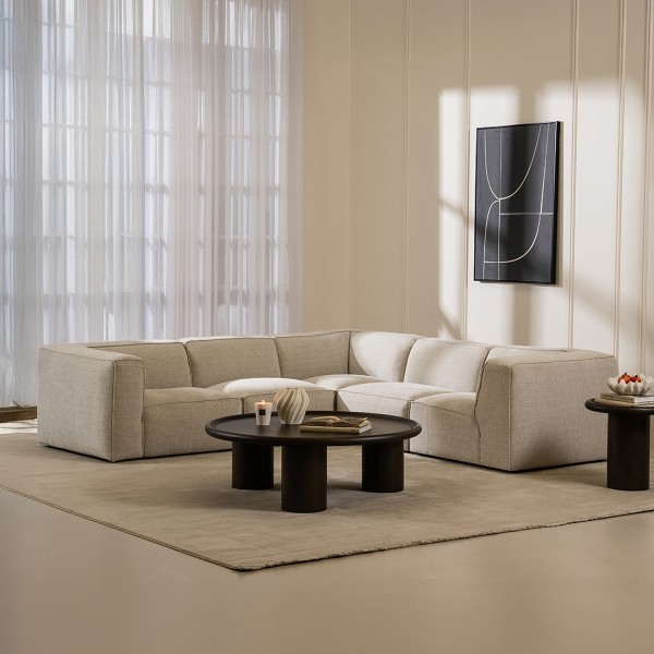 Nuna 5 Seater Corner Sofa Beige