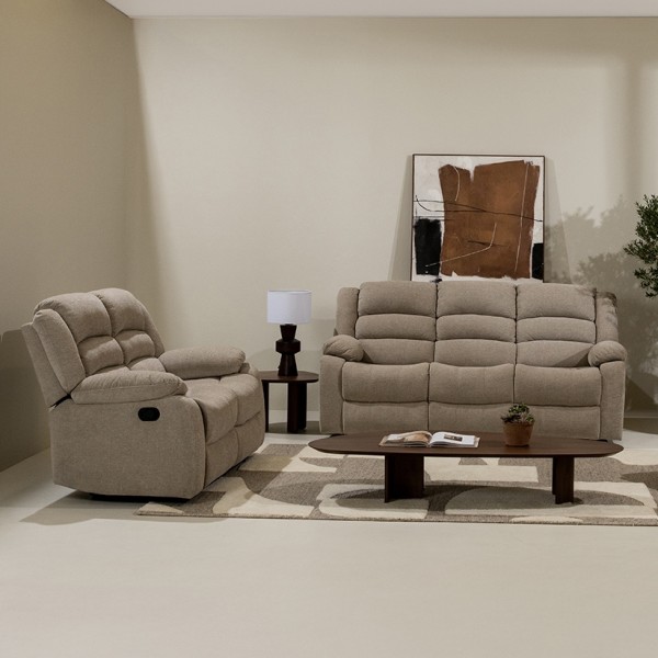 Matteo 3+2+1 Recliner Set Light Brown